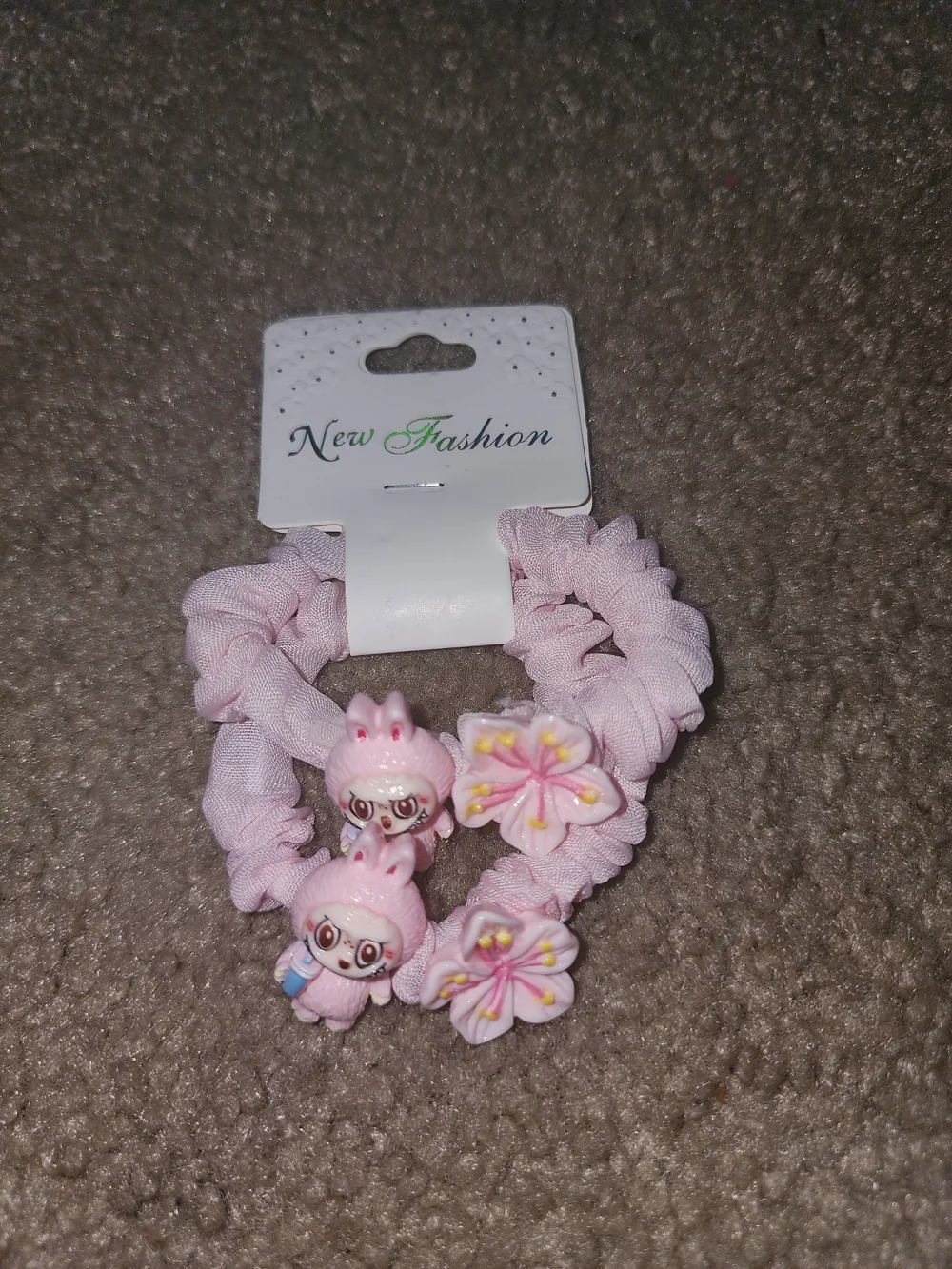Labubu Hair Tie Set- Pink Set/2 NWT $6